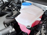 container for engine coolent under bonnet car